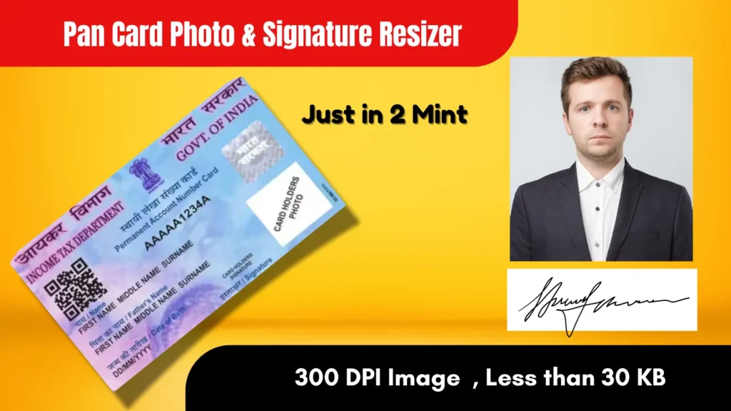 PAN Card Photo Resize Online